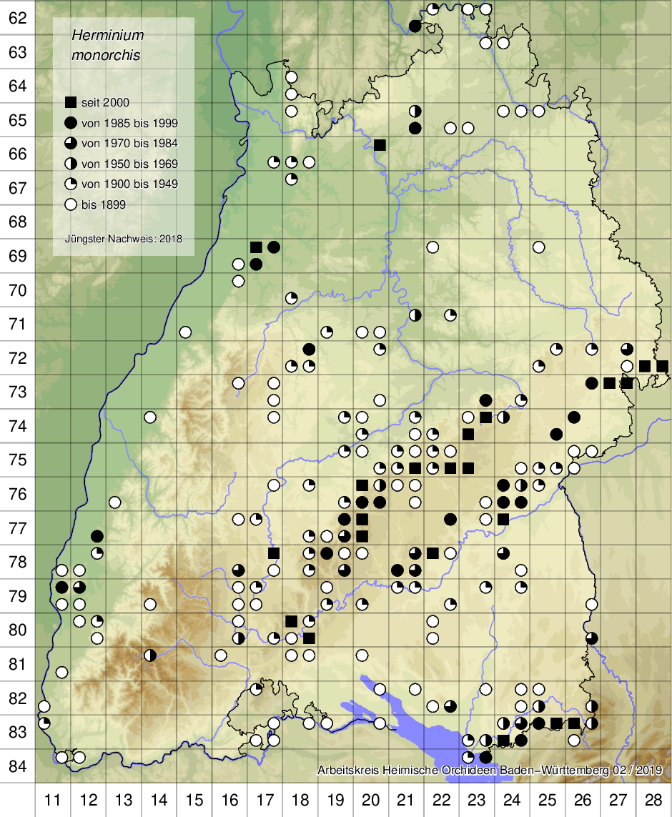 Verbreitungskarte Herminium monorchis